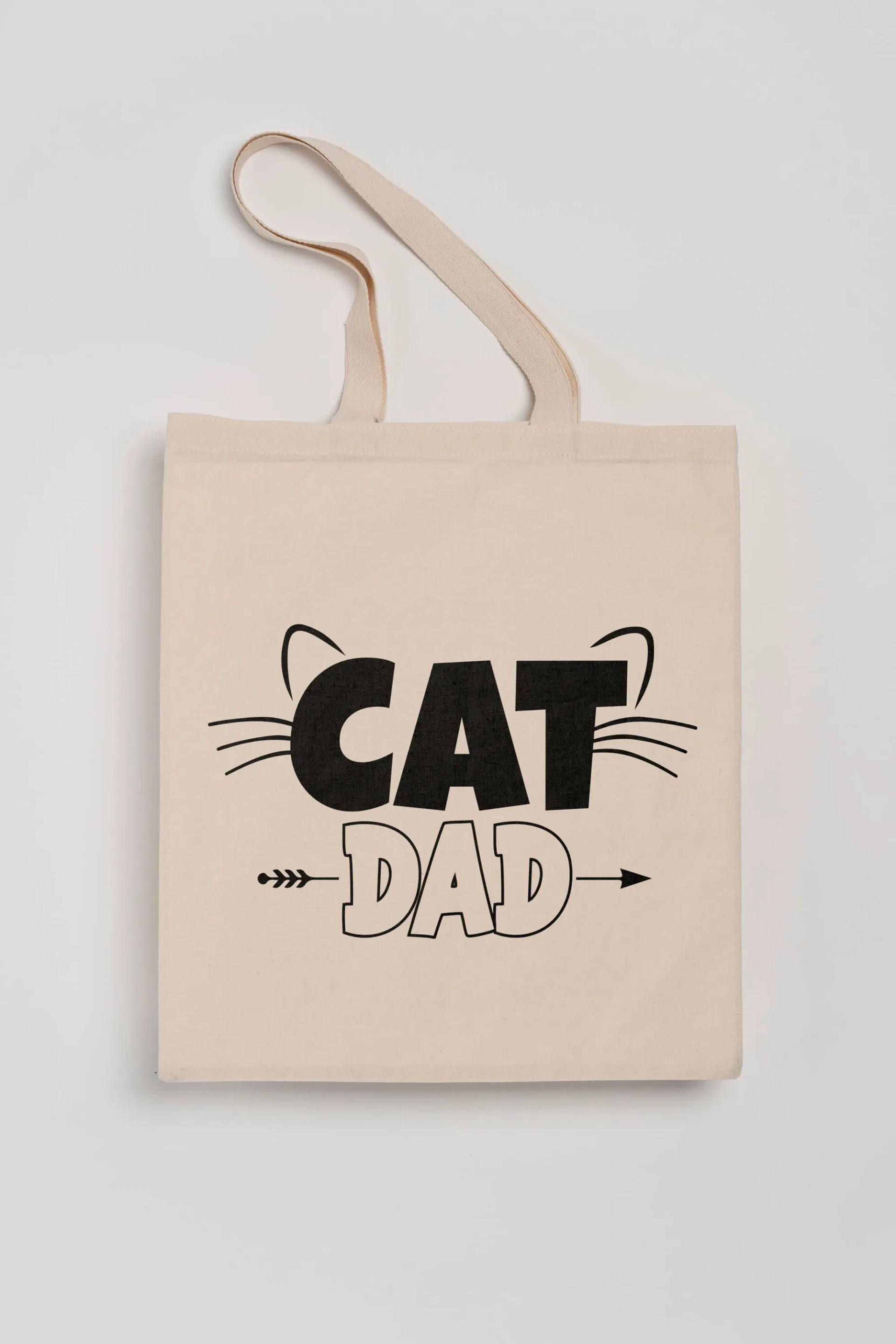 Πάνινη τσάντα για άντρα με γάτα cat dad